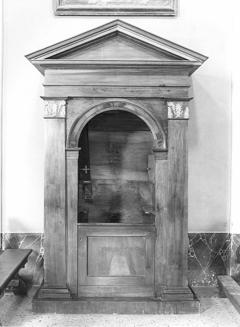 confessionale, opera isolata - bottega bergamasca (inizio sec. XIX)