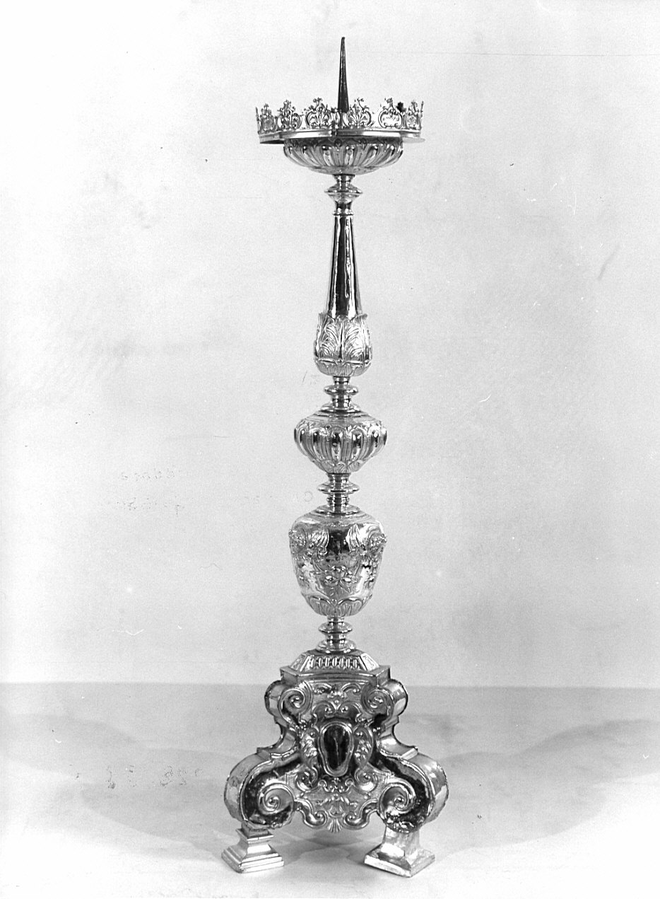 candeliere, serie - bottega bergamasca (sec. XVII)