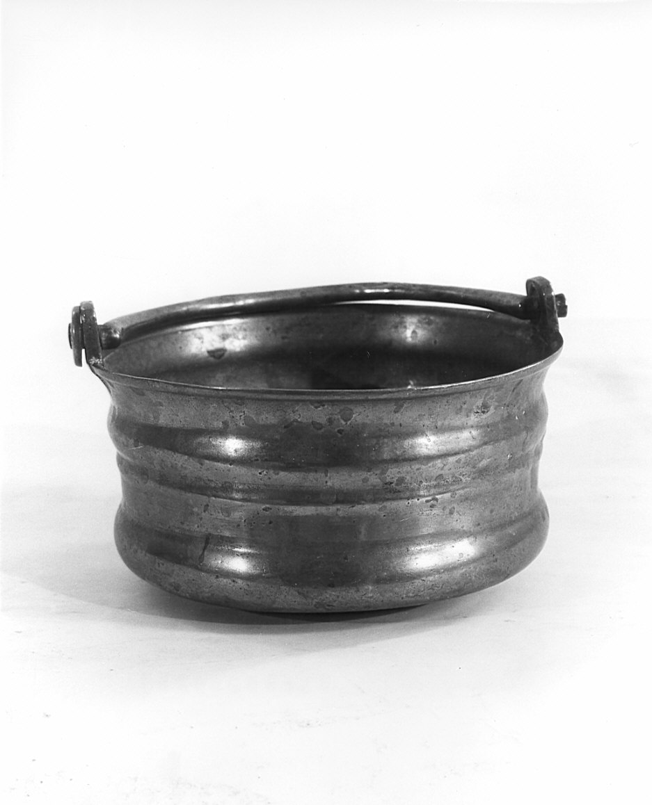 secchiello per l'acqua benedetta, opera isolata - bottega lombarda (sec. XVIII)