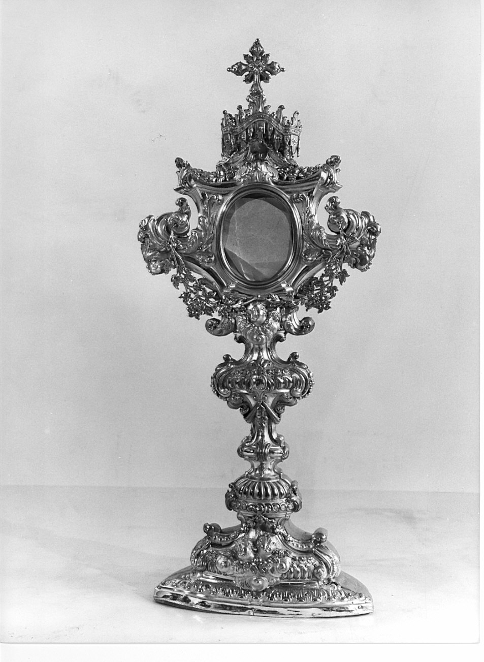 reliquiario - a ostensorio, opera isolata - bottega lombarda (sec. XVIII)