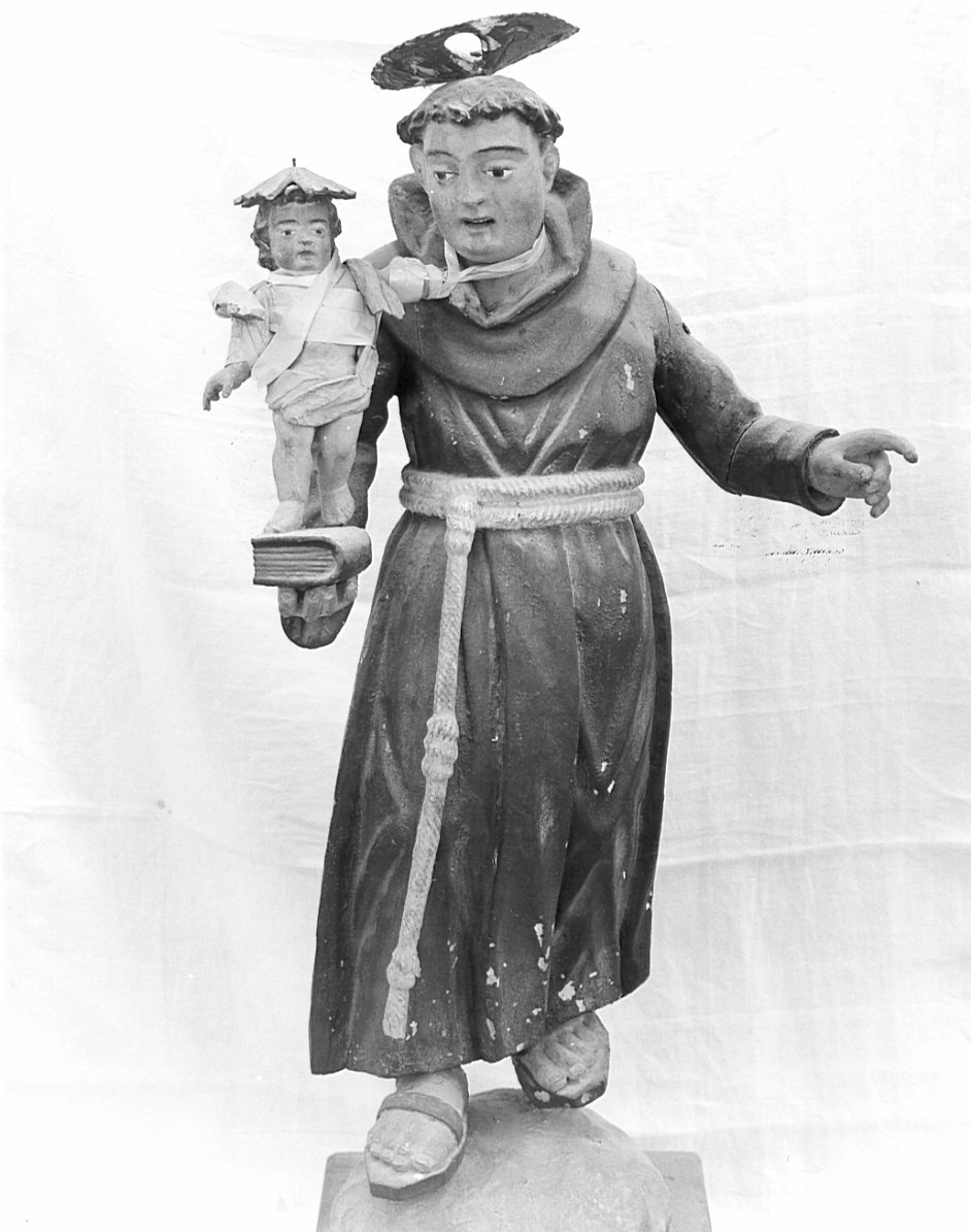 Sant'Antonio da Padova (statua, opera isolata) - bottega bergamasca (sec. XVIII)