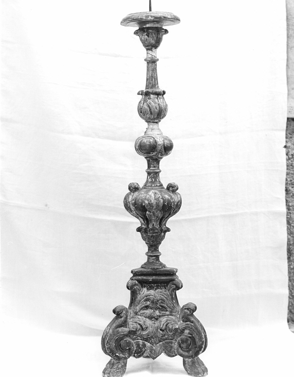 candeliere, serie - bottega bergamasca (prima metà sec. XVIII)