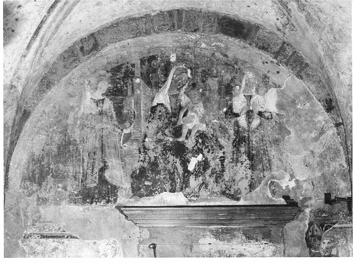 Madonna con Bambino e Santi (dipinto, opera isolata) - ambito lombardo (fine/inizio secc. XV/ XVI)