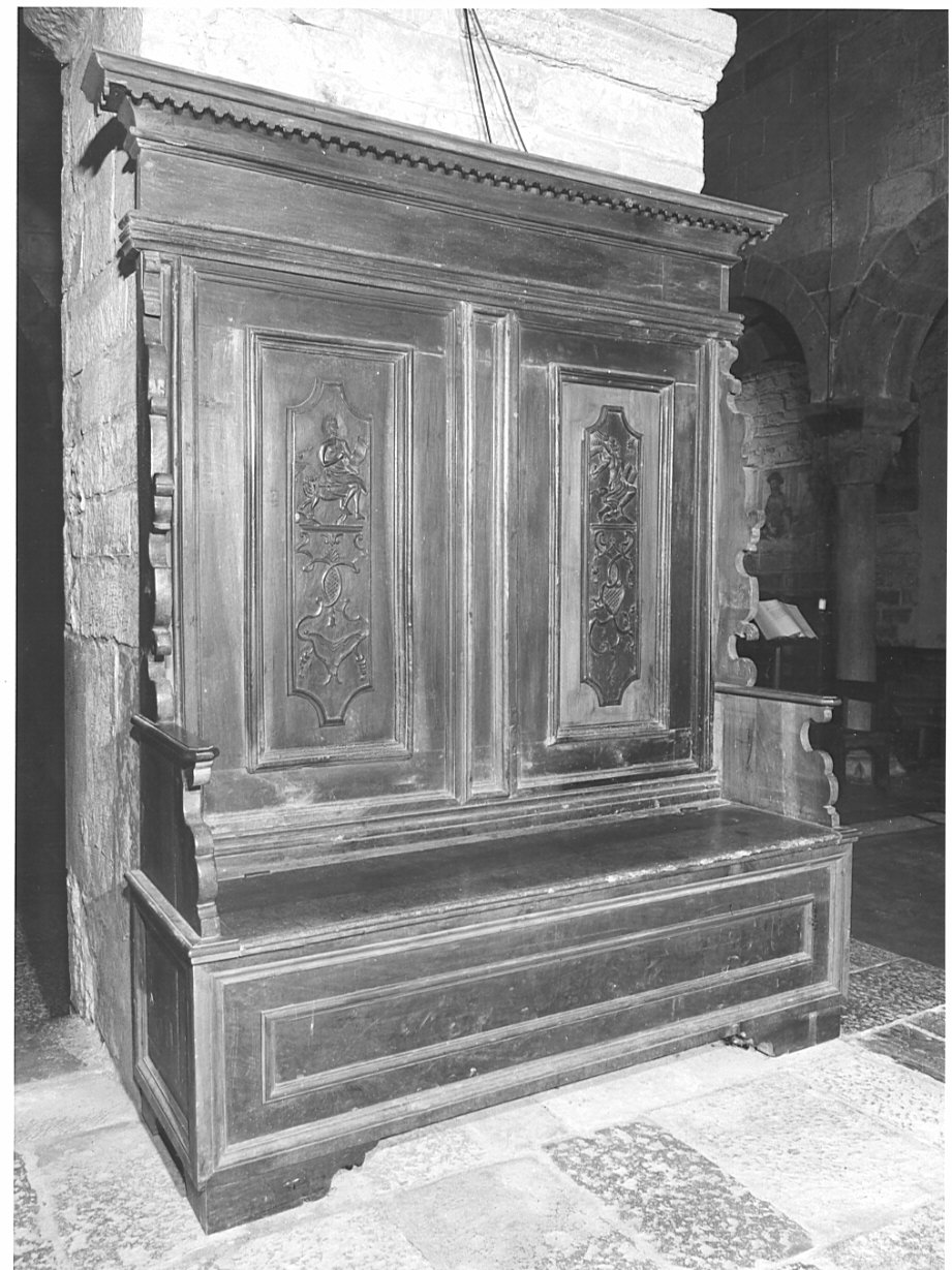 bancale, coppia - bottega lombarda (sec. XVII)