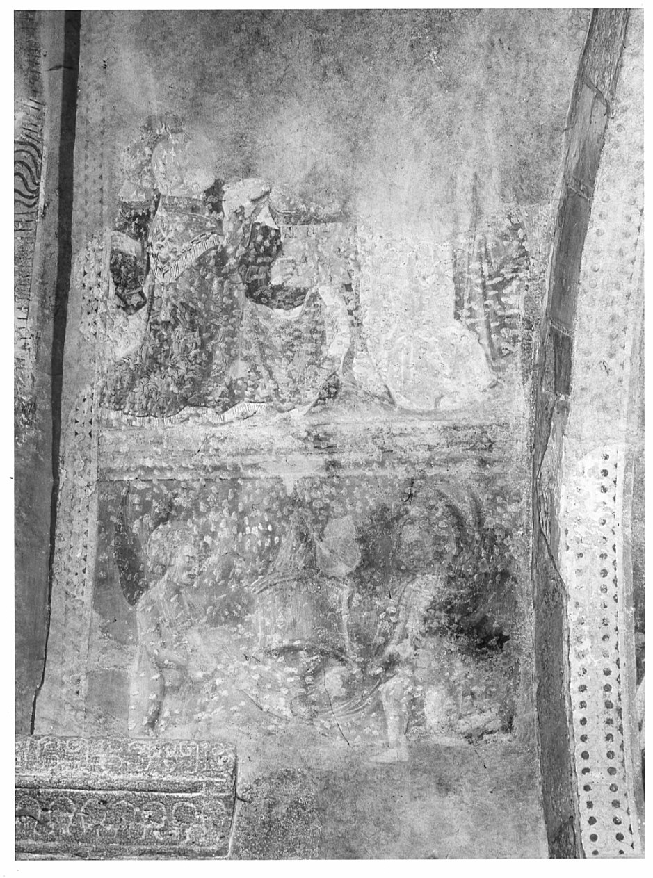 angeli/ Santi oranti (dipinto, opera isolata) - ambito bergamasco (fine sec. XV)