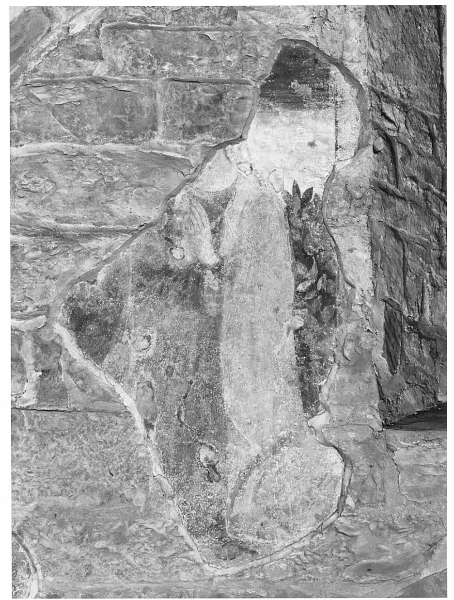 Annunciazione (?) (dipinto, frammento) - ambito lombardo (sec. XVI)