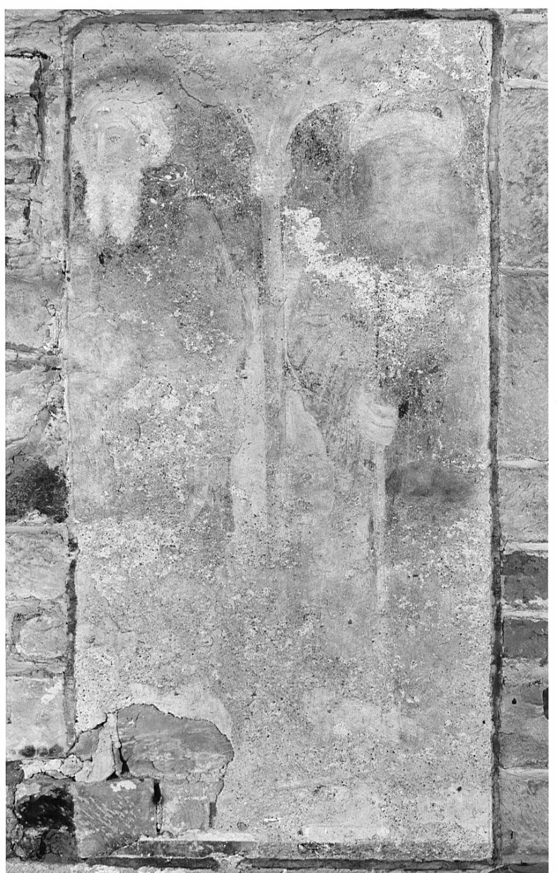 Sant'Antonio Abate (?) e un Santo (dipinto, opera isolata) - ambito lombardo (sec. XVI)