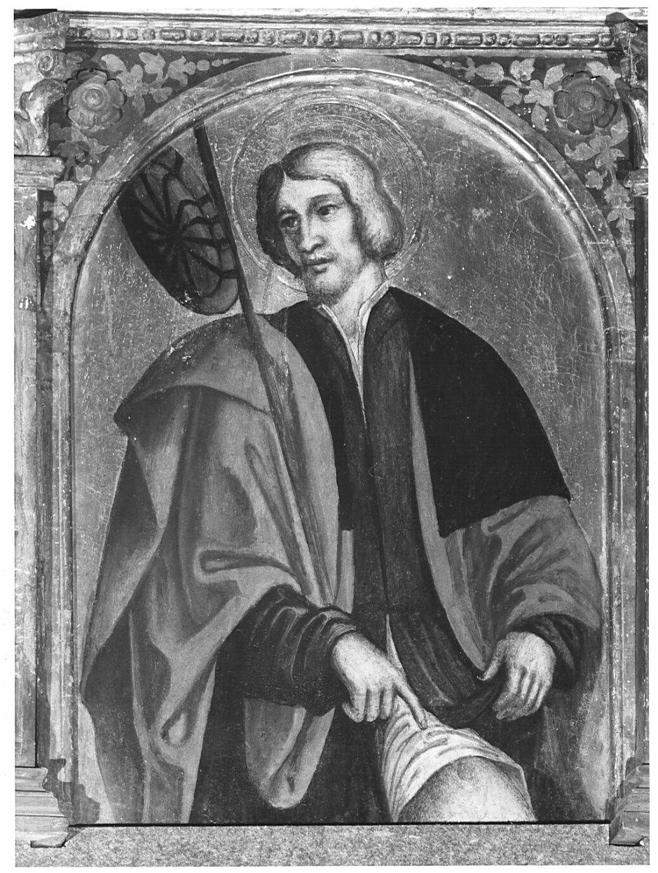 San Rocco (dipinto, elemento d'insieme) di Gavazzi Giovanni (attribuito) (inizio sec. XVI)