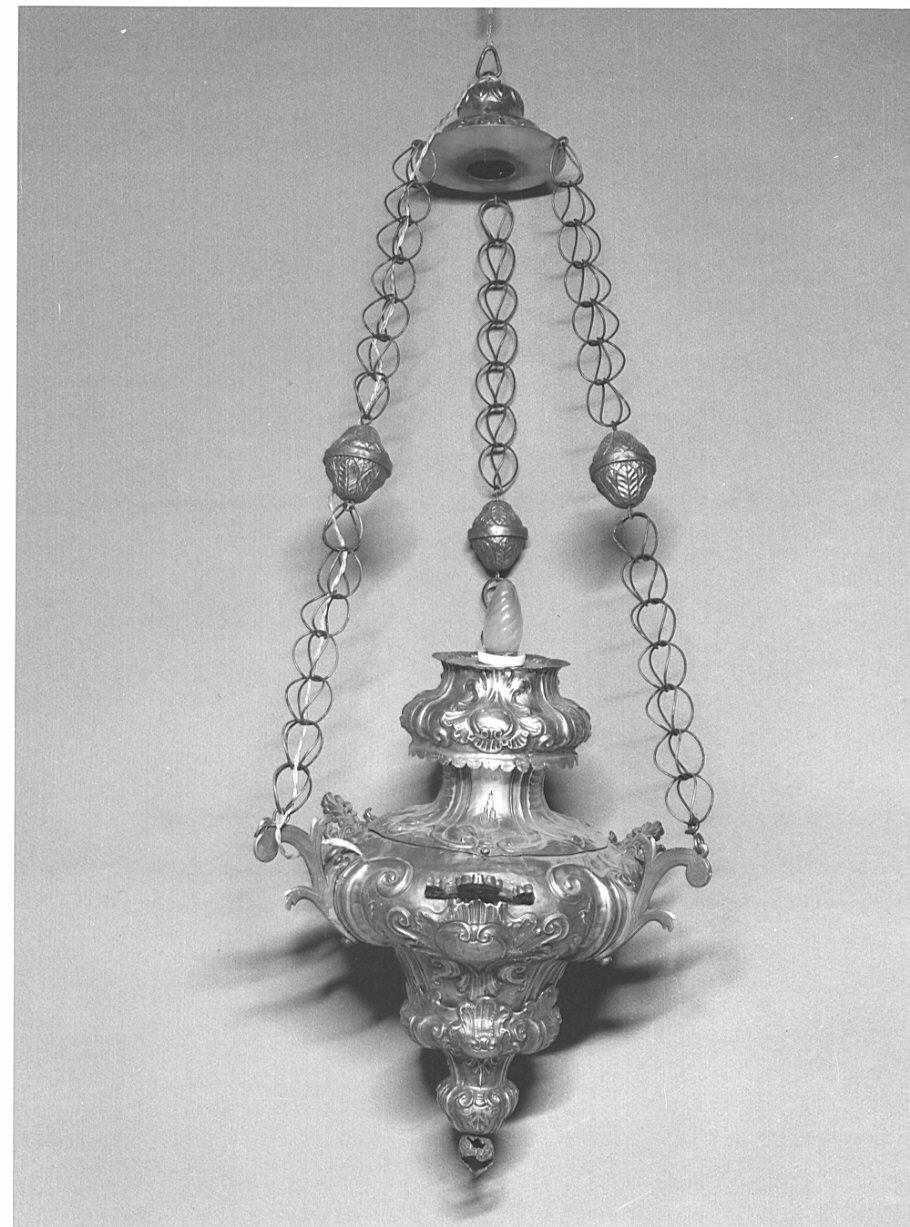 lampada pensile, opera isolata - bottega lombarda (sec. XVIII)