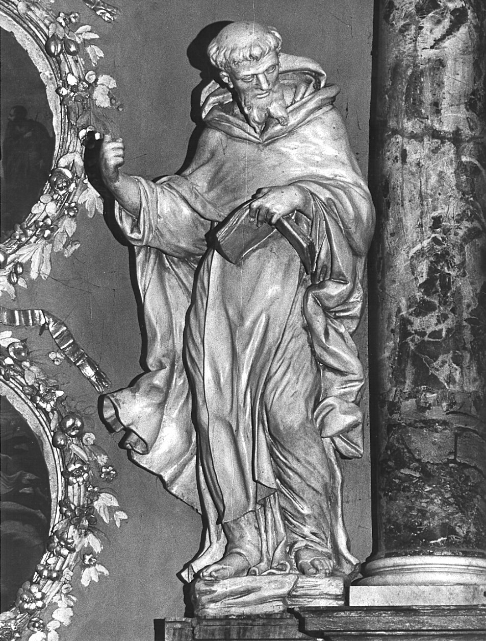 San Domenico (statua, elemento d'insieme) - bottega bergamasca (seconda metà sec. XVIII)