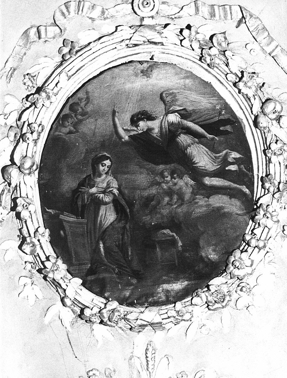 Annunciazione (dipinto, elemento d'insieme) - ambito veneto (seconda metà sec. XVIII)