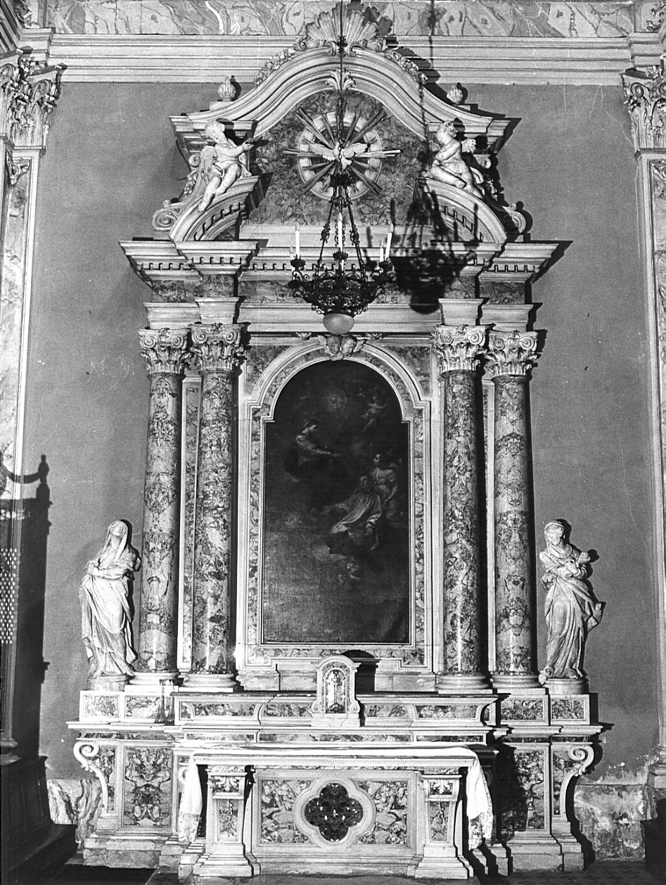 mensa d'altare, elemento d'insieme - bottega lombarda (seconda metà sec. XVIII)