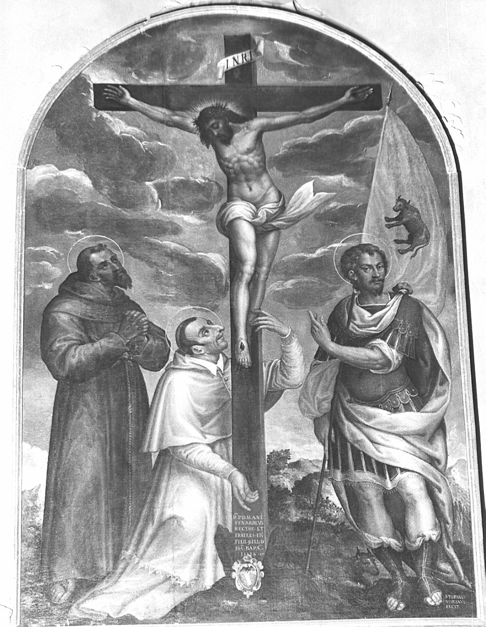 crocifissione di Cristo (dipinto, opera isolata) di Viviani Stefano (sec. XVII)