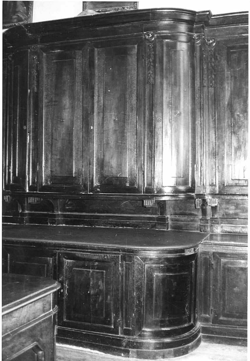armadio da sacrestia, opera isolata - bottega bergamasca (inizio sec. XIX)
