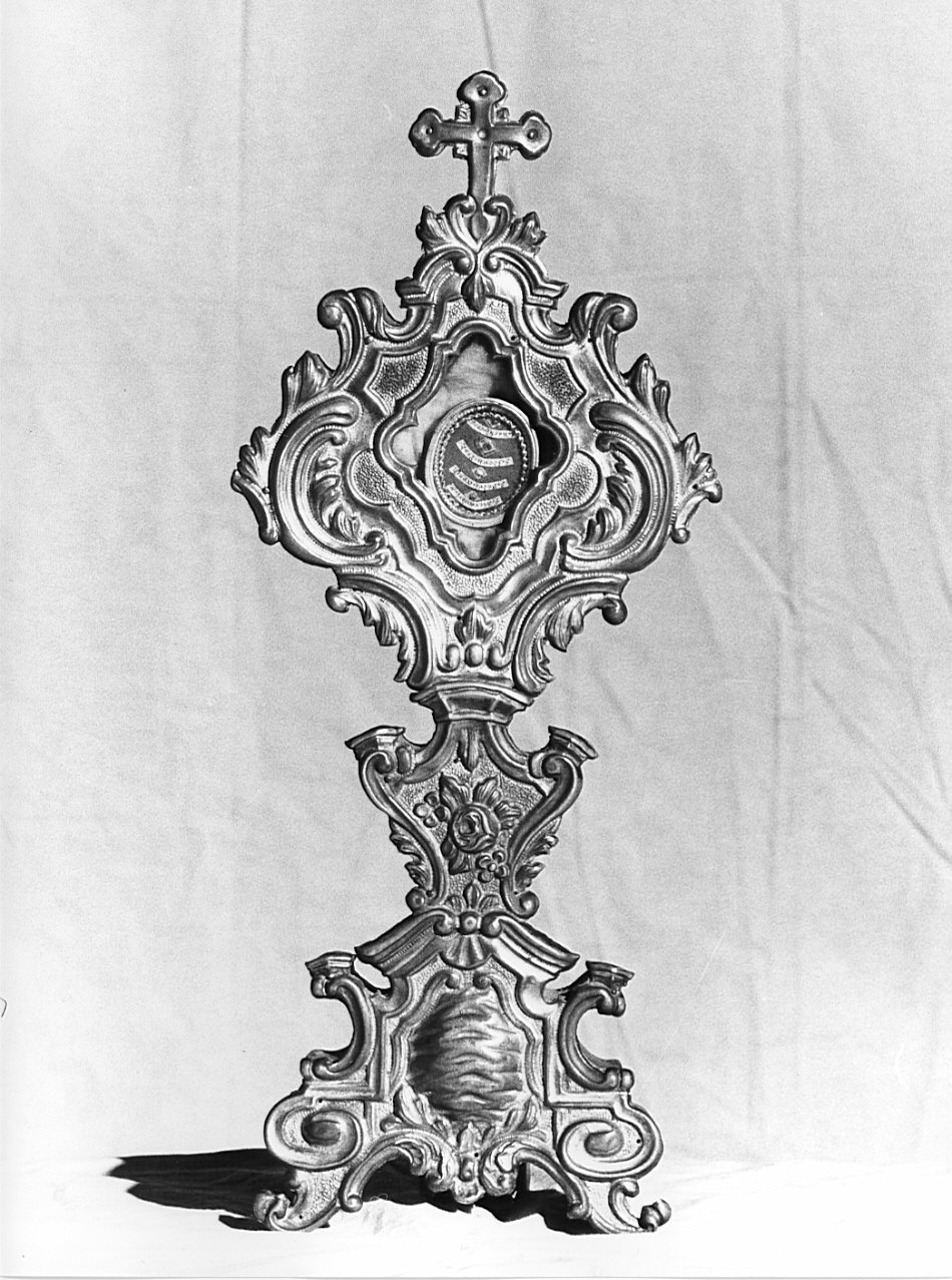 reliquiario - a ostensorio, opera isolata - bottega bergamasca (seconda metà sec. XVIII)