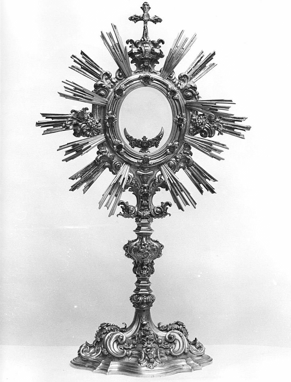 ostensorio, opera isolata - bottega lombarda (seconda metà sec. XVIII)