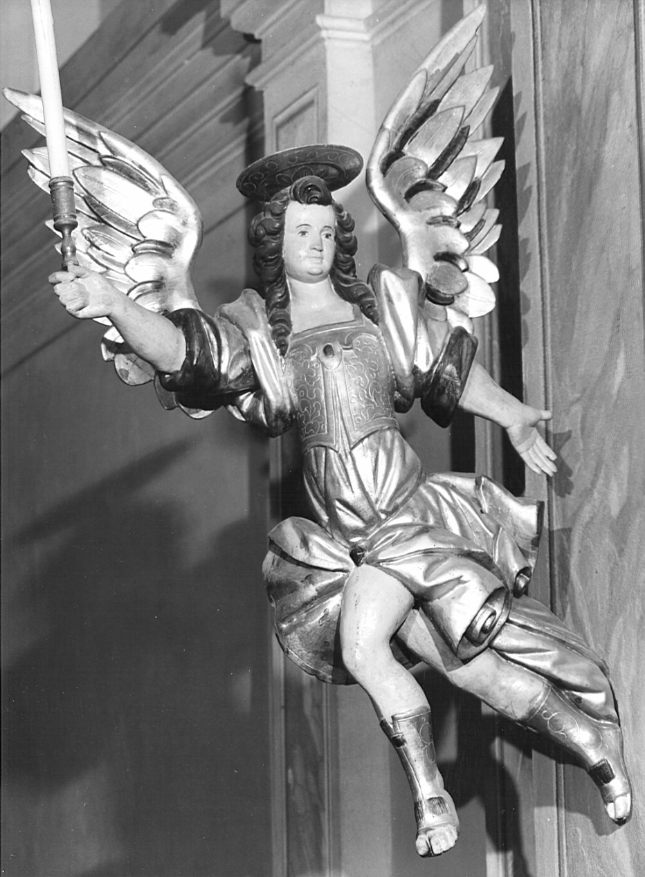 angelo reggicandelabro (statua, coppia) - bottega bergamasca (seconda metà sec. XVII)