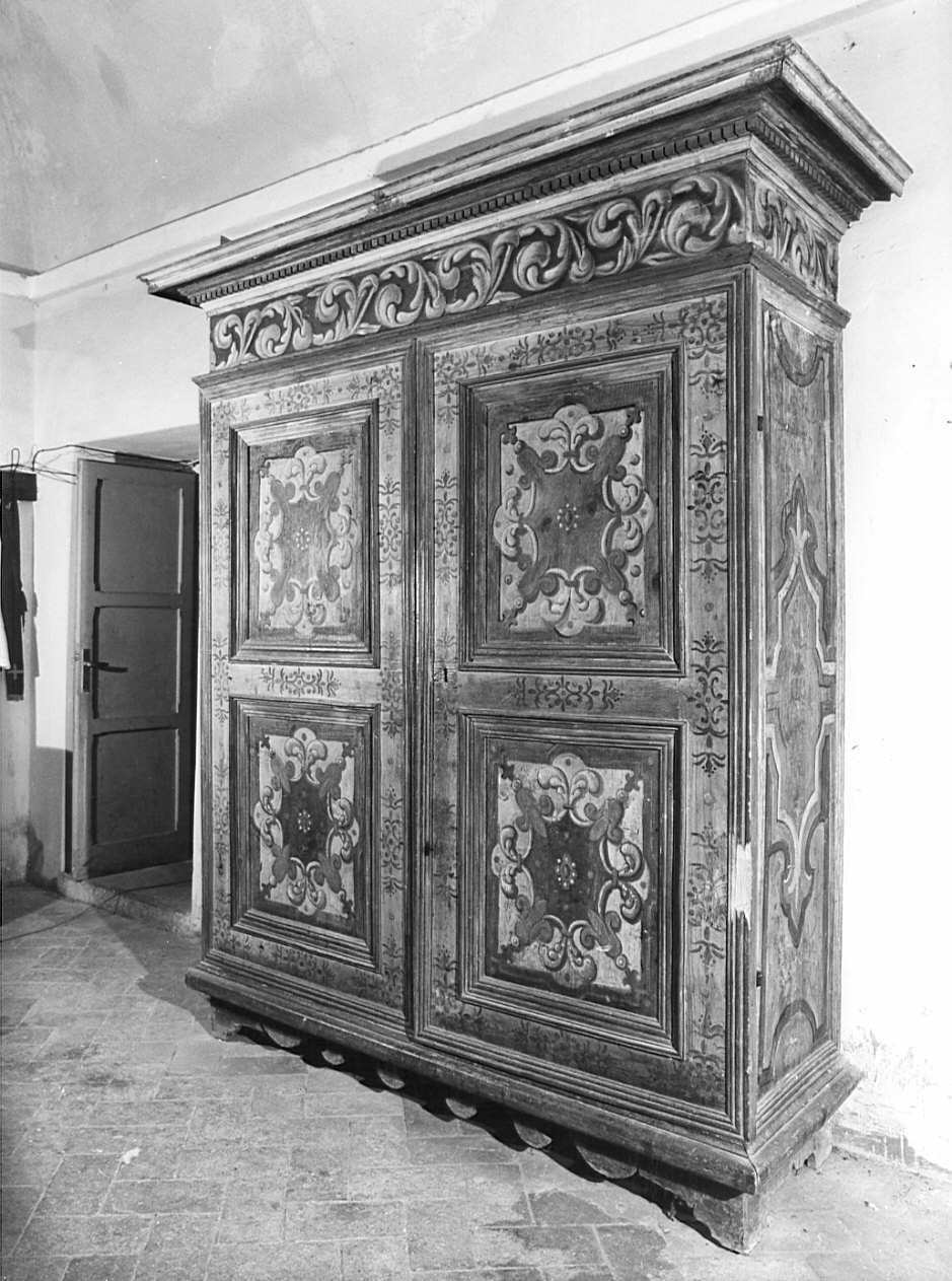 armadio da sacrestia, opera isolata - bottega bergamasca (sec. XVII)