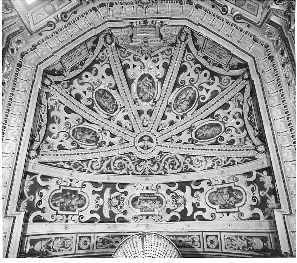 decorazione plastico-pittorica, insieme - bottega lombarda (fine sec. XIX)