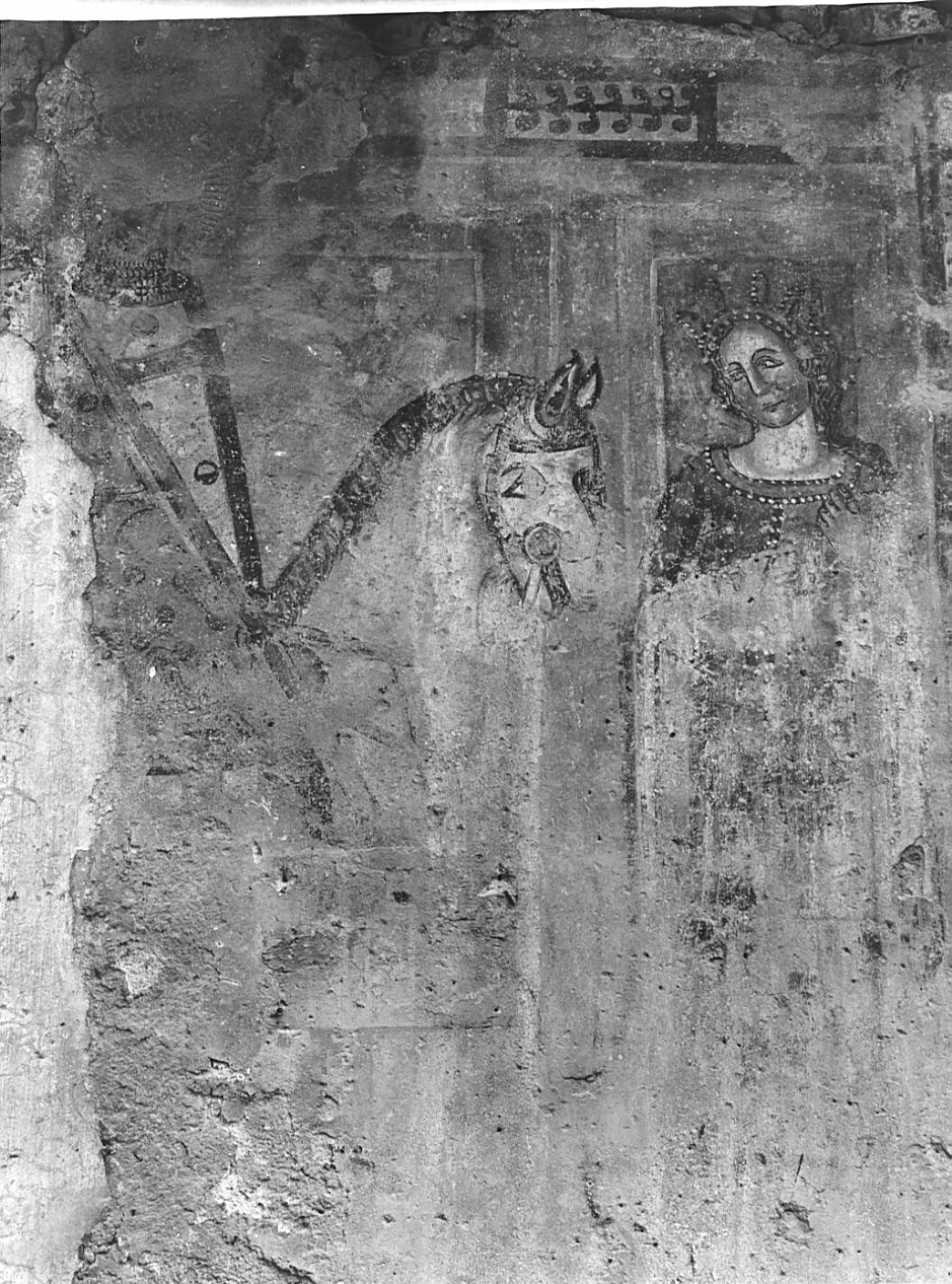 San Giorgio e la principessa (dipinto, opera isolata) - ambito lombardo (fine sec. XV)