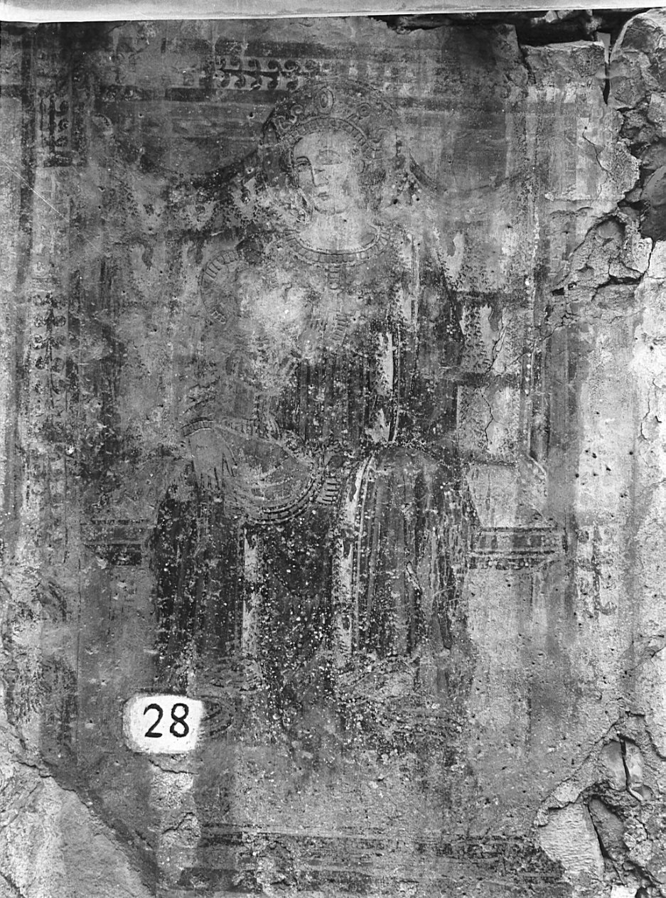 Madonna con Bambino in trono (dipinto, opera isolata) - ambito lombardo (fine sec. XV)