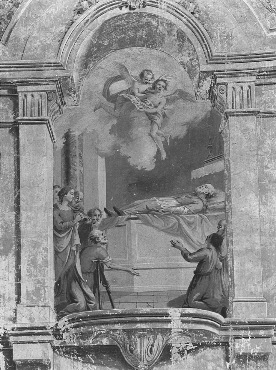 Morte di San Patrizio (dipinto, elemento d'insieme) - ambito lombardo (metà sec. XVIII, sec. XVIII)