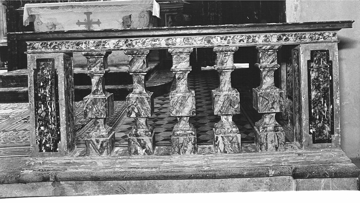 balaustrata, opera isolata - bottega bergamasca (sec. XVIII)