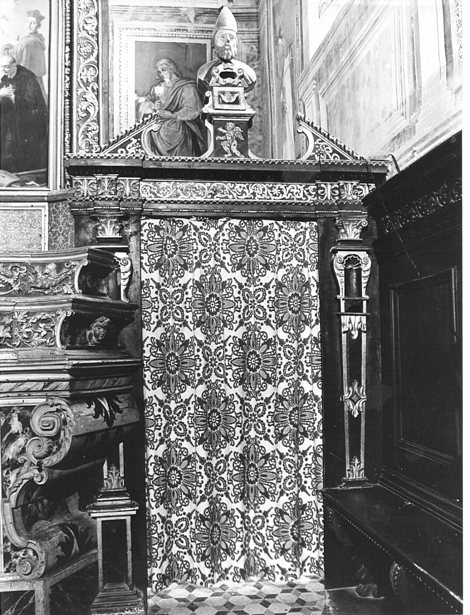 portale, coppia - bottega bergamasca (fine sec. XVII)
