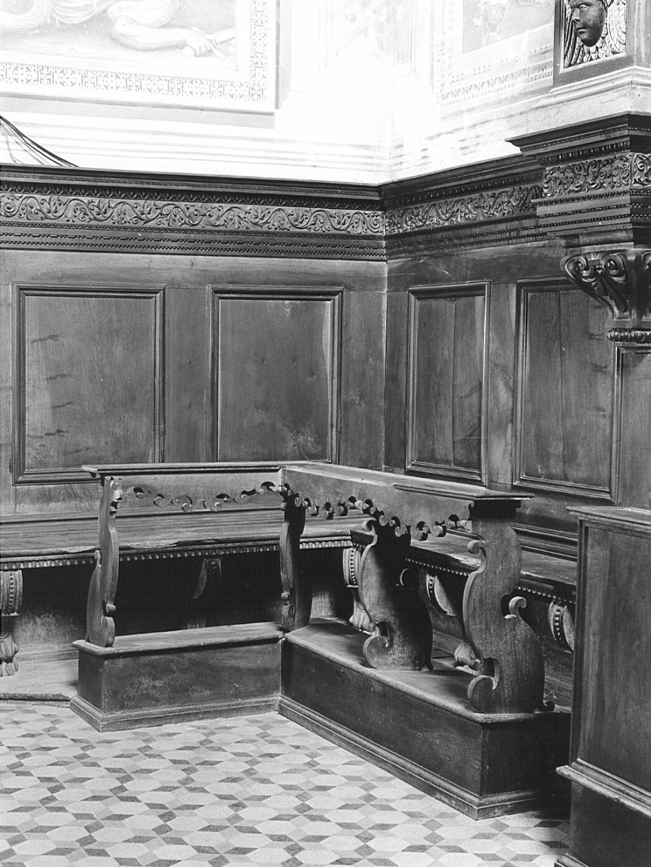 stalli del coro, opera isolata - bottega lombarda (sec. XIX)