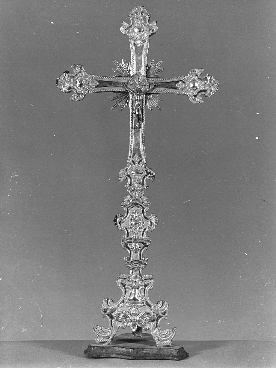 croce d'altare, opera isolata - bottega lombarda (sec. XVIII)