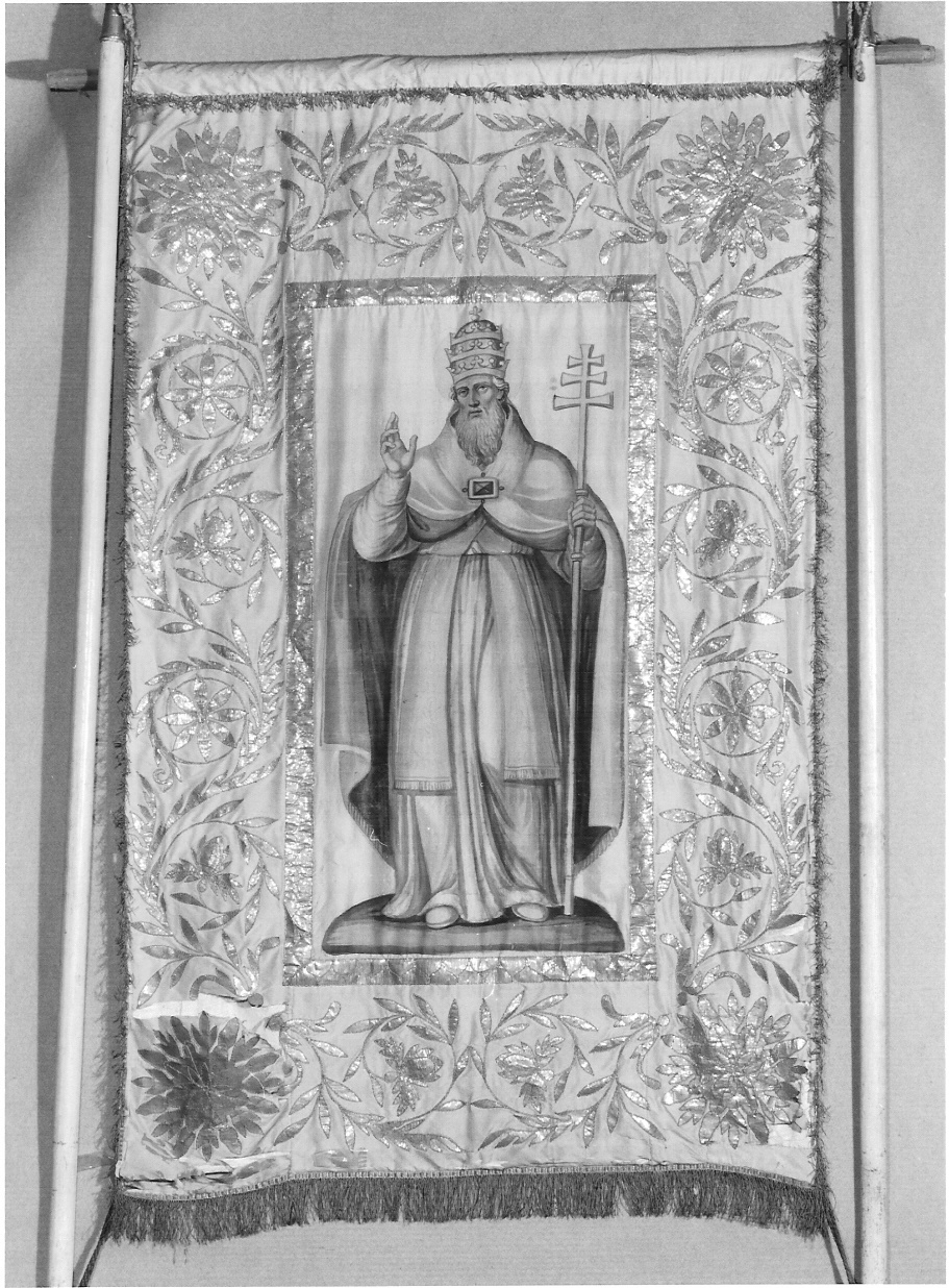 stendardo processionale, opera isolata - manifattura lombarda (sec. XIX)