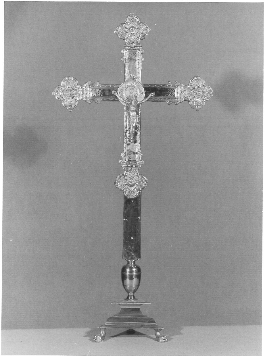 croce d'altare, opera isolata - bottega lombarda (sec. XIX)