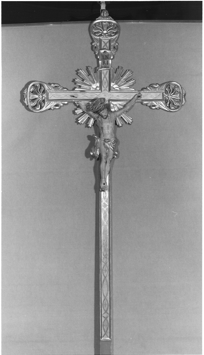 croce processionale, opera isolata - bottega lombarda (sec. XIX)