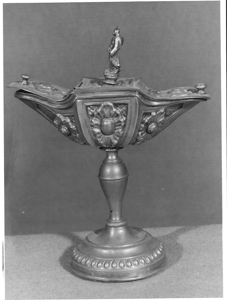 navicella portaincenso, opera isolata - bottega lombarda (sec. XIX)