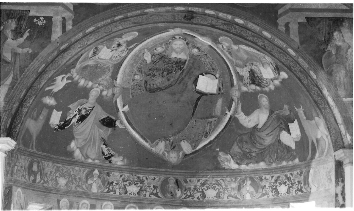 Cristo Pantocratore/ Evangelisti (dipinto) - ambito comasco (sec. XVI)