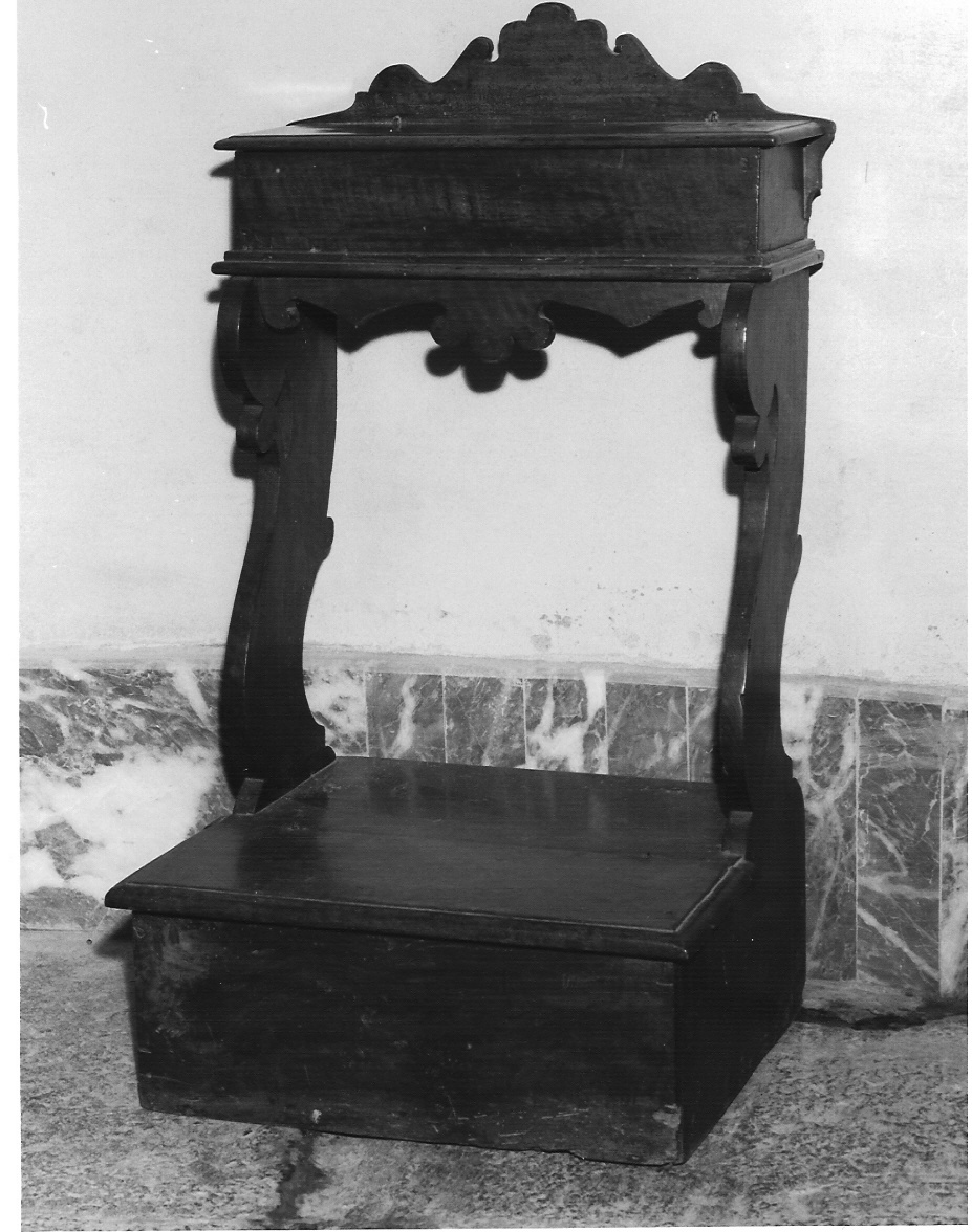 inginocchiatoio, opera isolata - bottega lombarda (sec. XVIII)