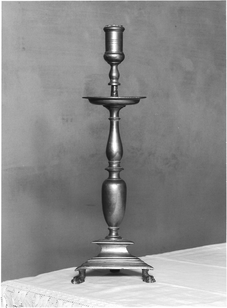 candeliere d'altare, coppia - bottega lombarda (sec. XIX)