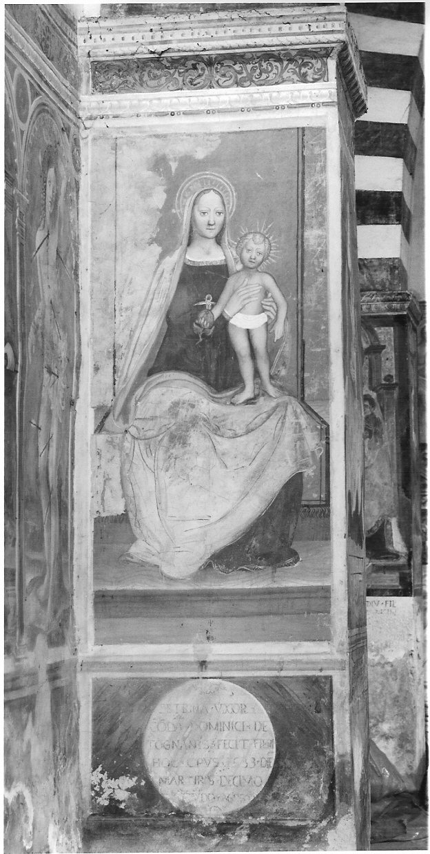 Madonna con Bambino (dipinto, opera isolata) - ambito lombardo (sec. XVI)