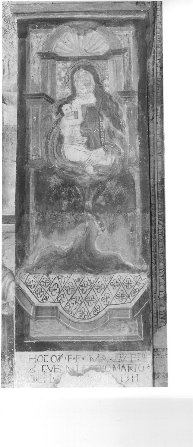 Madonna con Bambino (dipinto, opera isolata) - ambito lombardo (sec. XVI)