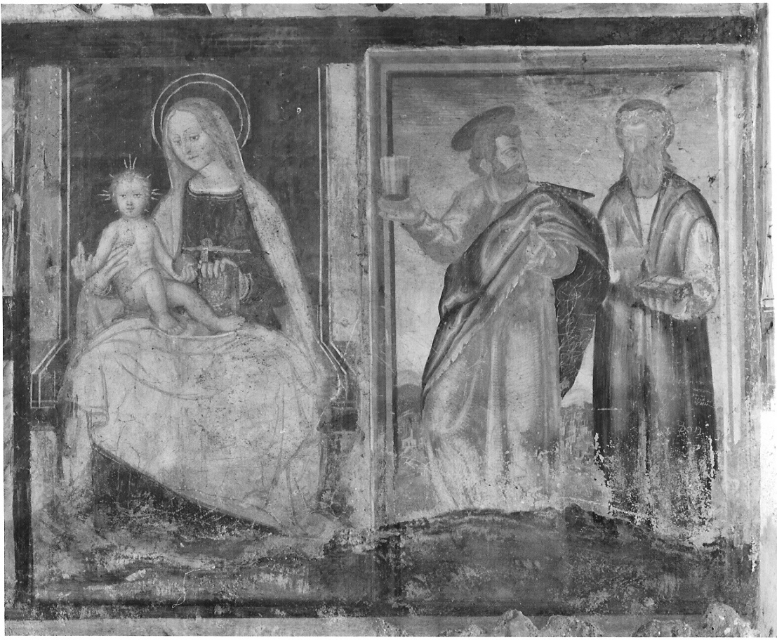 Madonna con Bambino e Santi (dipinto) - ambito lombardo (sec. XVI)
