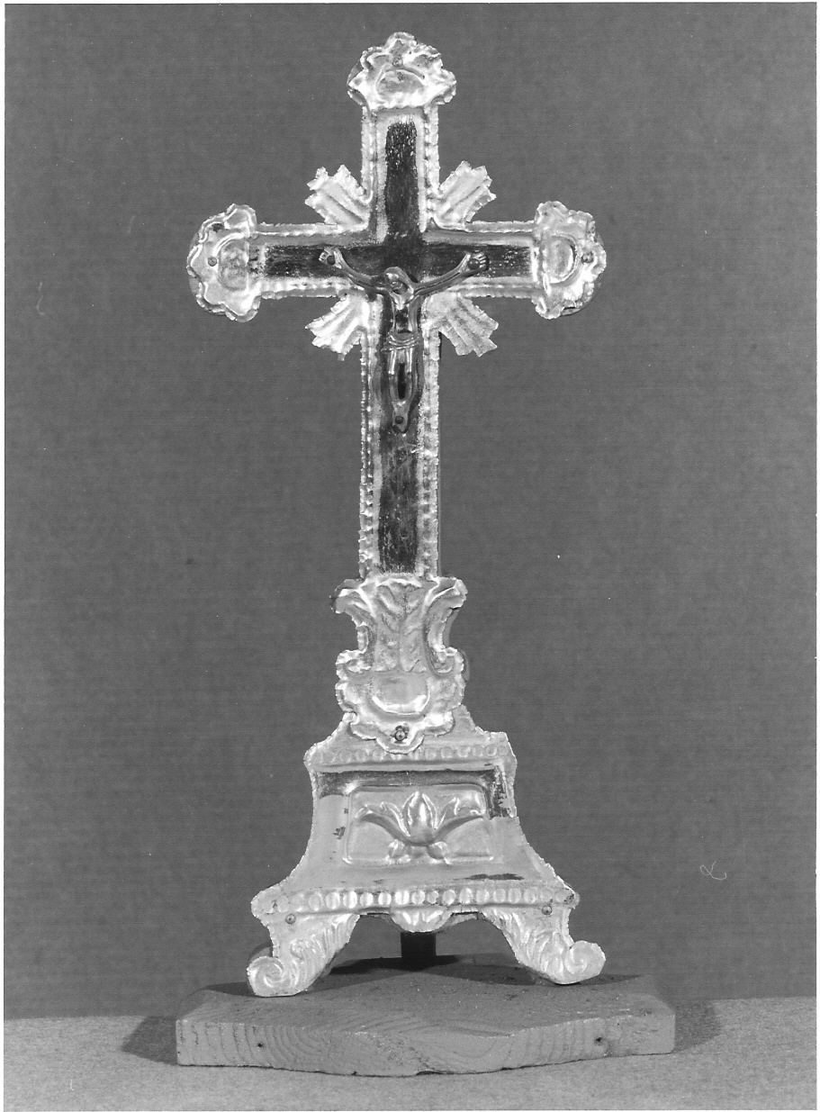 croce d'altare, opera isolata - bottega lombarda (sec. XIX)