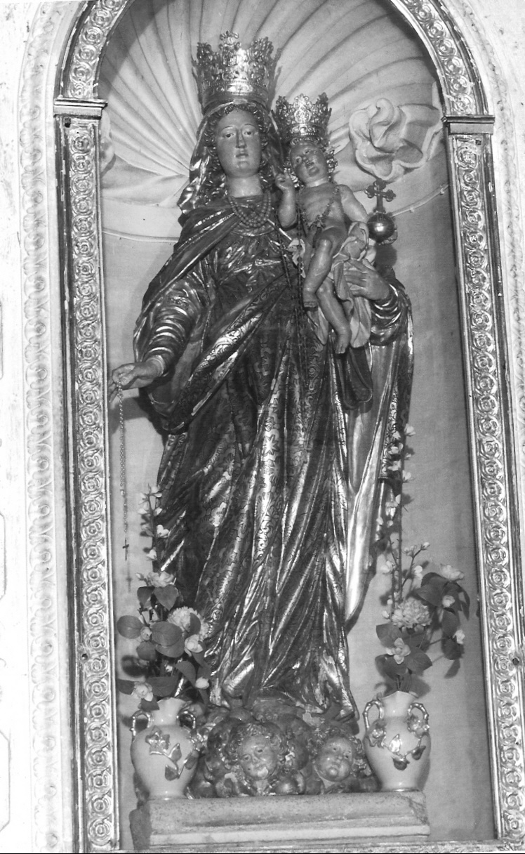 Madonna del Rosario (statua, opera isolata) - bottega lombarda (sec. XVIII)
