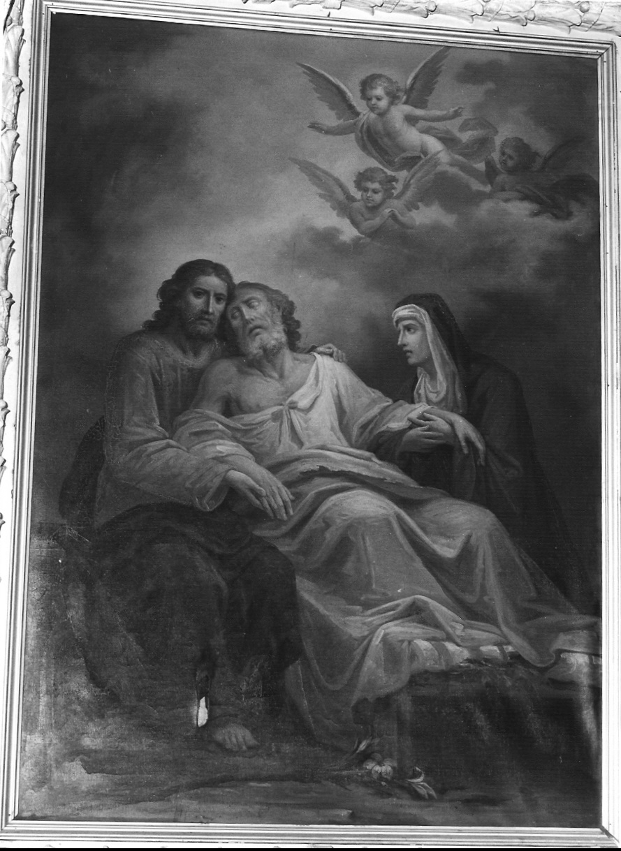 morte di San Giuseppe (dipinto, opera isolata) di Tagliaferri Luca (seconda metà sec. XIX, sec. XX)