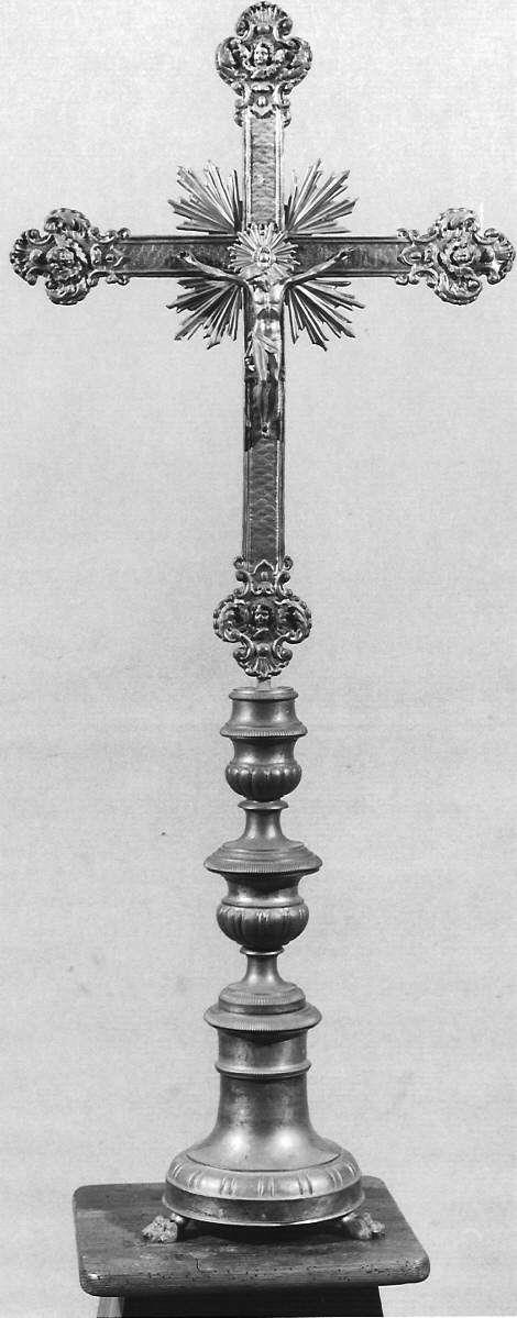 croce d'altare, opera isolata - bottega lombarda (sec. XIX)
