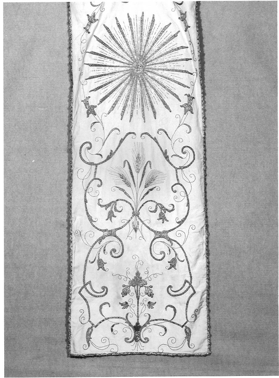 velo omerale, opera isolata - manifattura italiana (prima metà sec. XIX)