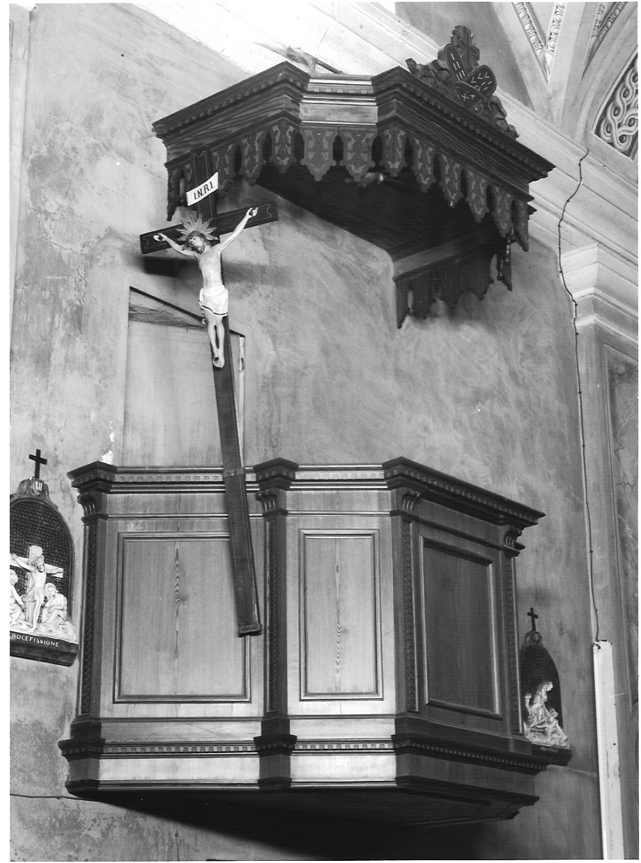 pulpito, opera isolata - bottega lombarda (seconda metà sec. XIX)