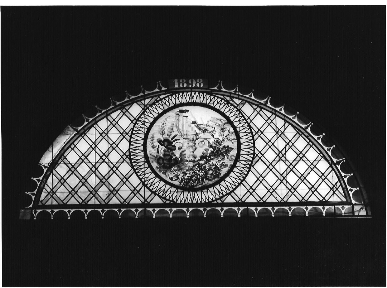 vetrata, opera isolata - bottega italiana (sec. XIX)