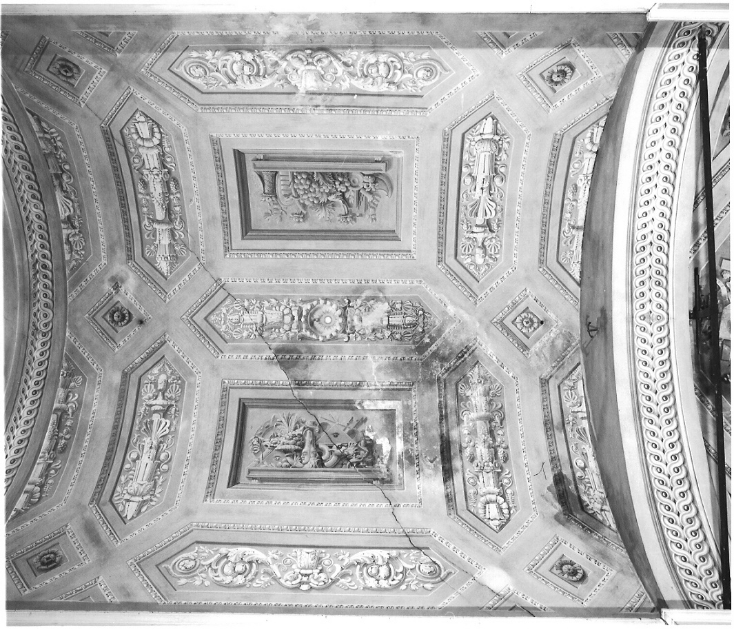 simboli della chiesa trionfante (dipinto) - ambito lombardo (seconda metà sec. XIX)