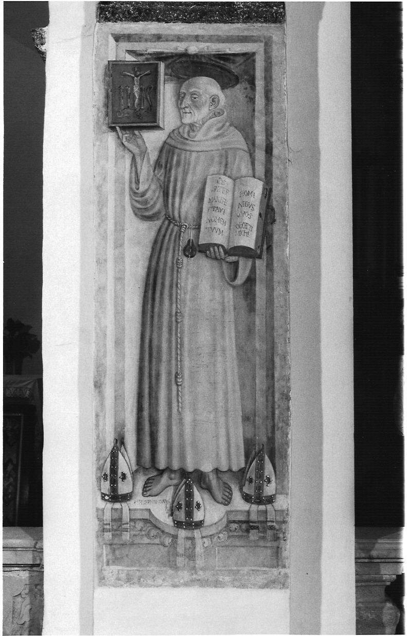 San Bernardino da Siena (dipinto) - ambito milanese (fine/inizio secc. XV/ XVI)