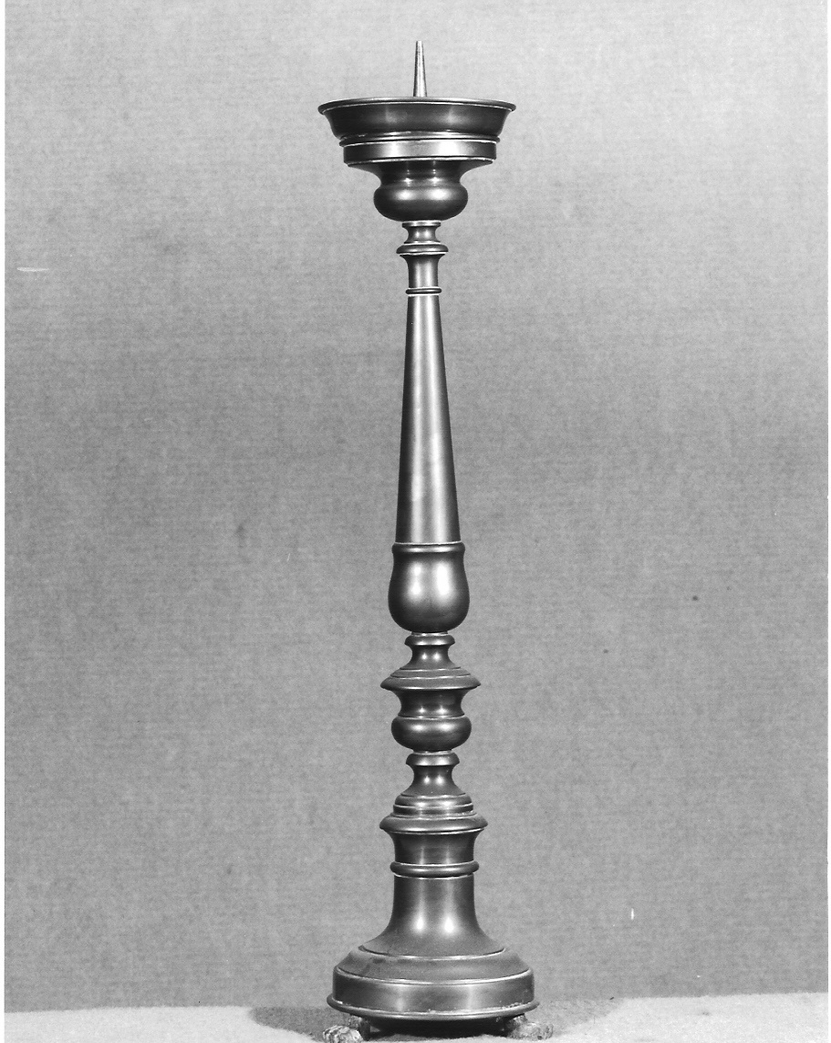 candeliere d'altare, serie - bottega lombarda (sec. XIX)